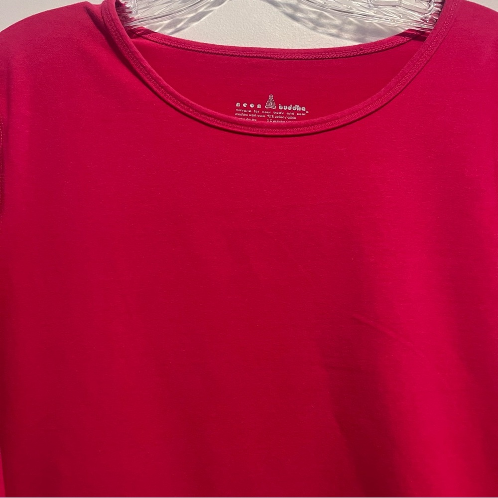 Neon Buddha Travel Pocket Pullover Tunic – Hot Pink – Size S - Picture 2 of 8